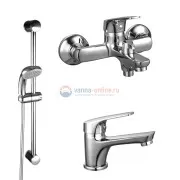 Комплект смесителей '3 в 1' Rossinka SET35-83, хром