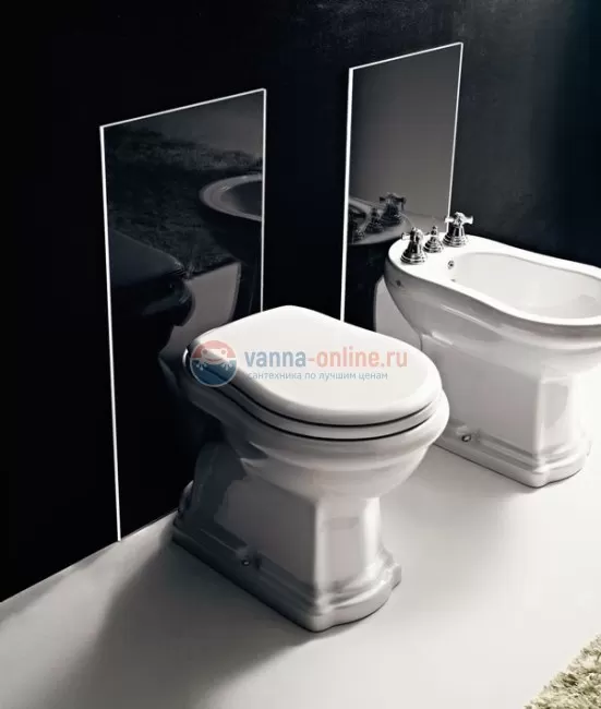 Приставной унитаз Kerasan Retro 1011 с крепежом Приставной унитаз Kerasan Retro 1011 с крепежом