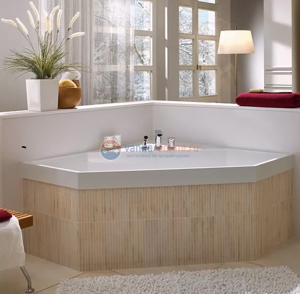 Квариловая ванна Villeroy&Boch Squaro 190 x 80 см UBQ190SQR6V-01 Квариловая ванна Villeroy&Boch Squaro 190 x 80 см UBQ190SQR6V-01