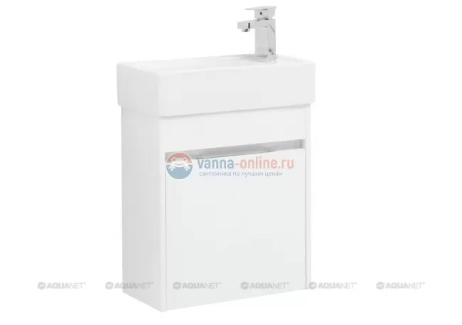Тумба с раковиной Aquanet Лидс 50 00239741, белый