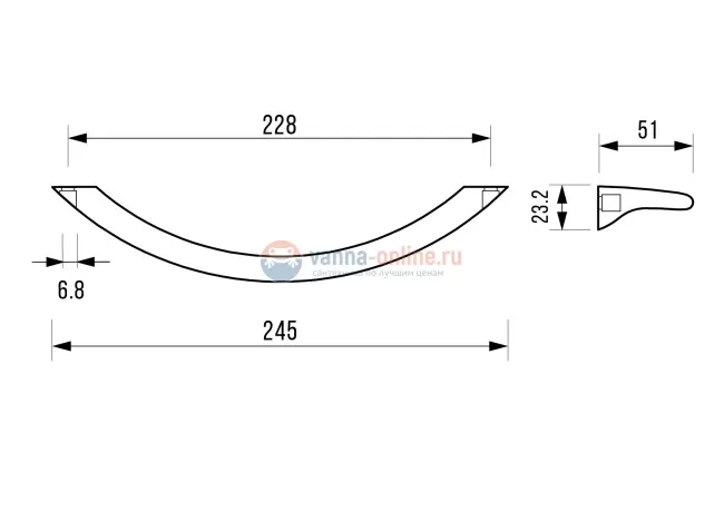 ручки хромированные Donni/Nova/ Elegant ручки хромированные Donni/Nova/ Elegant