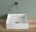 Раковина ArtCeram Scalino 38 SCL001 05; 00, накладная, цвет - белый матовый, 38 х 38 х 11.5 см