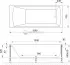 Акриловая ванна Royal Bath Vienna RB 953201 150 х 70 см