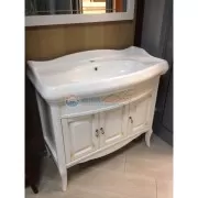 Тумба с раковиной Opadiris ЛОРЕНЦО 100, белый без патины Тумба с раковиной Opadiris ЛОРЕНЦО 100, белый без патины