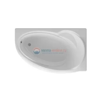 Ванна акриловая Aquatek Бетта 160 x 97 см с фронтальным экраном, белая, левая/правая