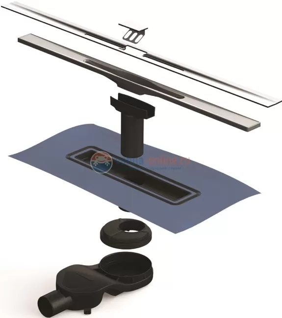 Душевой лоток Berges Wasserhaus Simpel 090110 40 см Душевой лоток Berges Wasserhaus Simpel 090110 40 см