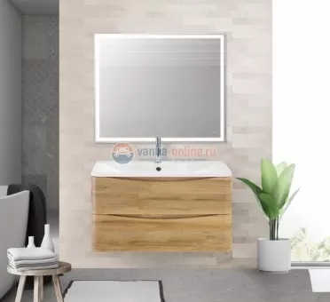 Тумба с раковиной Belbagno Acqua-900 ACQUA-900-2C-SO-RR искусственный камень, цвет бежевый