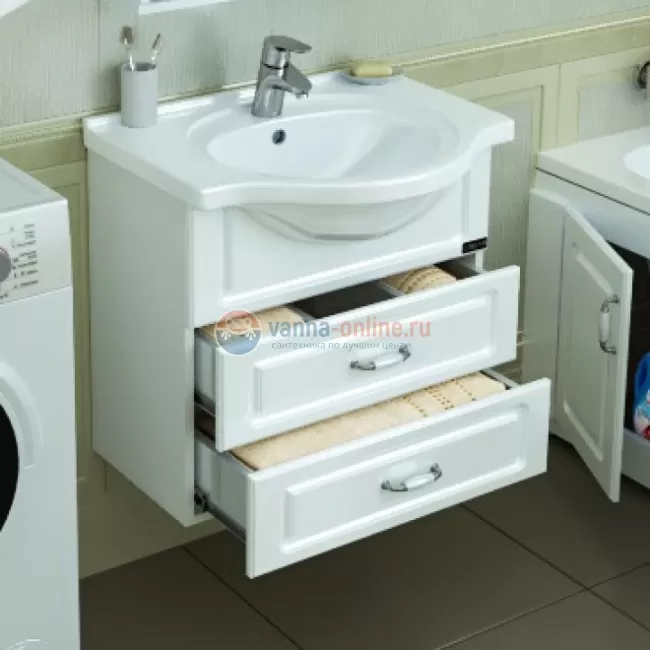 Тумба под раковину СаНта Верона 60 700191 подвесная, цвет белый Тумба под раковину СаНта Верона 60 700191 подвесная, цвет белый