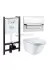 Инсталляция Roca с безободковым унитазом Roca Gap Clean Rim 34647L000, сиденье микролифт, комплект 7.8931.0.410.0 (7893104100)