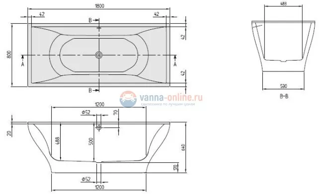 Ванна квариловая Villeroy&Boch La Belle UBQ180LAB2V-01, 180 x 80 см, alpin Ванна квариловая Villeroy&Boch La Belle UBQ180LAB2V-01, 180 x 80 см, alpin