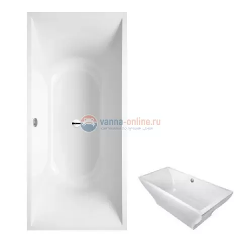 Ванна квариловая Villeroy&Boch La Belle UBQ180LAB2V-01, 180 x 80 см, alpin Ванна квариловая Villeroy&Boch La Belle UBQ180LAB2V-01, 180 x 80 см, alpin