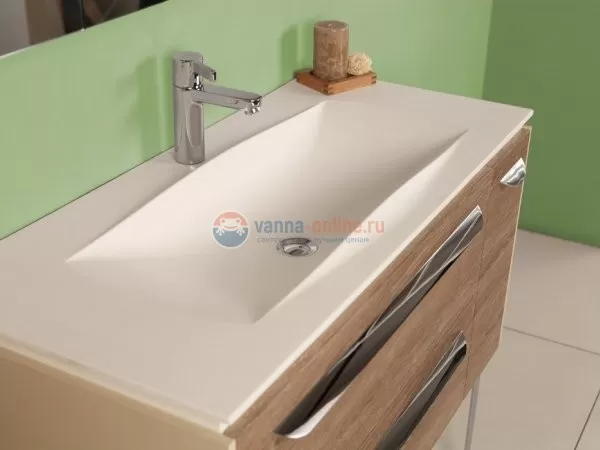 Тумба под раковину Акватон Блент 2Б 80, 1A160901BL010, белая Тумба под раковину Акватон Блент 2Б 80, 1A160901BL010, белая