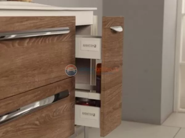 Тумба под раковину Акватон Блент 2Б 80, 1A160901BL010, белая Тумба под раковину Акватон Блент 2Б 80, 1A160901BL010, белая