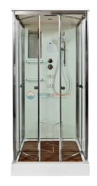 Душевая кабина Deto V9015, 90 x 90 см, с электрикой, гидромассажем, стекла матовые Душевая кабина Deto V9015, 90 x 90 см, с электрикой, гидромассажем, стекла матовые