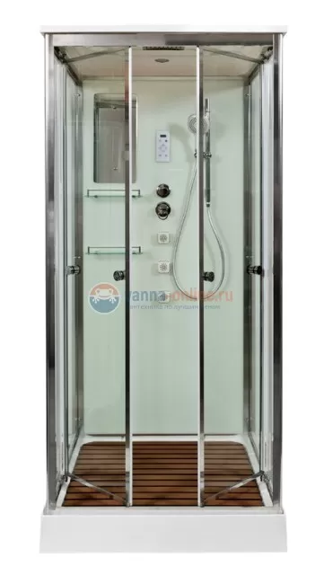 Душевая кабина Deto V9015, 90 x 90 см, с электрикой, гидромассажем, стекла матовые Душевая кабина Deto V9015, 90 x 90 см, с электрикой, гидромассажем, стекла матовые