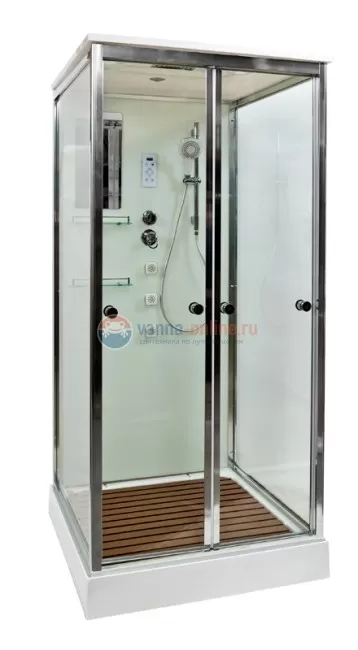 Душевая кабина Deto V9015, 90 x 90 см, с электрикой, гидромассажем, стекла матовые Душевая кабина Deto V9015, 90 x 90 см, с электрикой, гидромассажем, стекла матовые