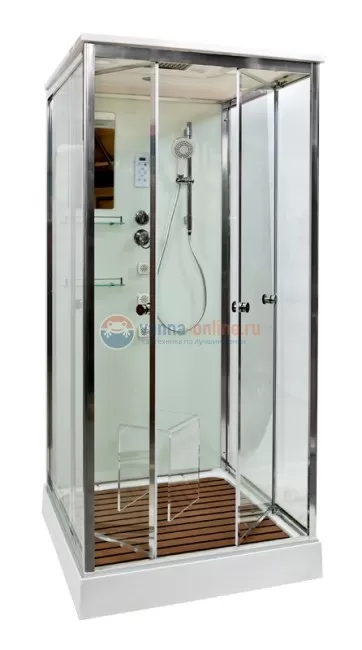 Душевая кабина Deto V9015, 90 x 90 см, с электрикой, гидромассажем, стекла матовые Душевая кабина Deto V9015, 90 x 90 см, с электрикой, гидромассажем, стекла матовые