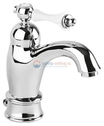 Смеситель Cezares Margot MARGOT-LSM1-A-01-Bi для раковины, хром/белый