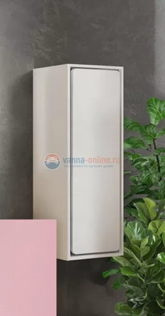 Пенал Sanvit Бруно, 30 х 80 см, подвесной, цвет - розовый глянец
