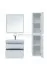 Тумба с раковиной Aquanet Nova Lite 75, 2 ящика, белый глянец