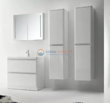 Тумба под раковину BelBagno ENERGIA-N-800-2C-PIA-BL, цвет Bianco Lucido