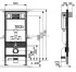 Инсталляция Tece с унитазом Villeroy&Boch Omnia Architectura 5684 H101, сиденье микролифт, комплект