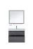 Тумба с раковиной Aquanet Nova Lite 90, 2 ящика, дуб рошелье