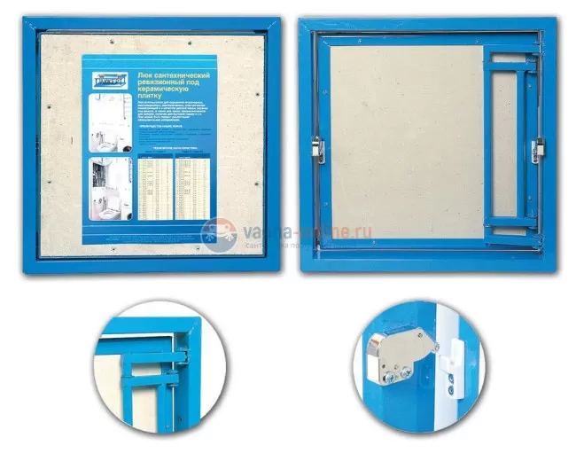 Сантехнический люк под плитку Люкер Серия К ширина 20, высота 40 Сантехнический люк под плитку Люкер Серия К ширина 20, высота 40