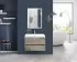 Тумба под раковину Art&Max Family-580-2C-SO-CV, 58 x 48 x 55 см подвесная, серый (Cemento Veneto)