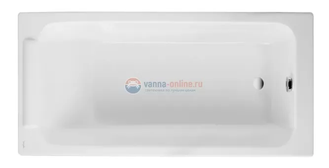 Чугунная ванна Jacob Delafon Parallel E2947-S-00 170x70 без ручек, без антискольжения