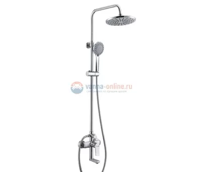 Душевая система WasserKRAFT A16601, верхний душ 22,2 см, хром