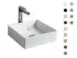 Раковина ArtCeram Scalino 38 SCL001 16; 00, накладная, цвет - blu zaffiro (синий сапфир), 38 х 38 х 11.5 см