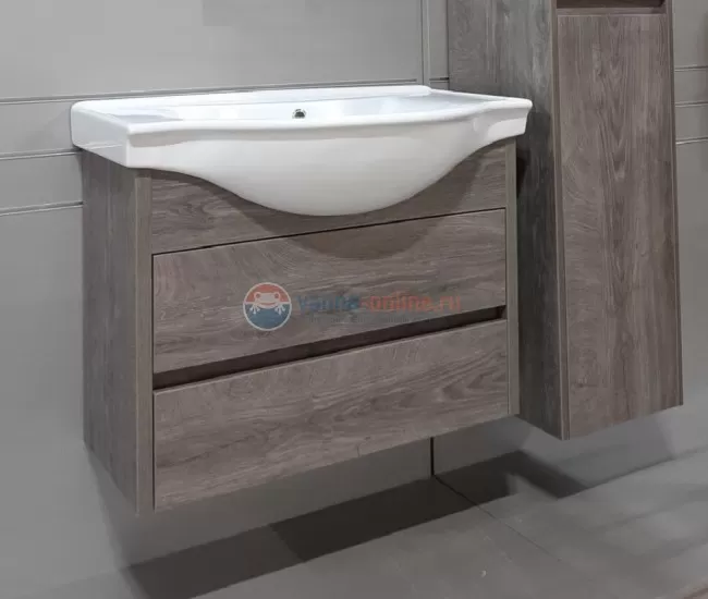 Тумба с раковиной Aquanet Сидней 60 243668, цвет - дуб рошелье