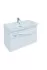 Тумба с раковиной Aquanet Nova Lite 90, 2 ящика, белый глянец