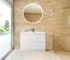 Тумба c раковиной BelBagno Marino MARINO-800-2C-PIA-BL-P, 80 х 45 х 80 см, Bianco Lucido - белый глянец