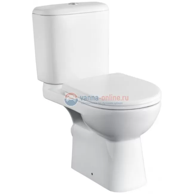 Напольный унитаз Roca Access 7.34P2.3.900.Y с сиденьем Soft Close, косой выпуск