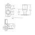Напольный унитаз Roca Access 7.34P2.3.900.Y с сиденьем Soft Close, косой выпуск