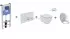 Инсталляция Ideal Standard ProSys R030501 с унитазом T007901 TESI AquaBlade, клавиша, сиденье микролифт, комплект