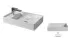 Раковина ArtCeram Scalino 60 SCL003 05; 00, накладная, цвет - белый матовый, 60 х 38 х 11,5 см