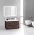 Тумба с раковиной Belbagno ETNA39-700/390-2C-SO-RW-P 70 см подвесная, цвет темный дуб (rovere moro)