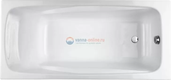 Чугунная ванна Jacob Delafon Repos E2904-00 180x85, без отверстий для ручек
