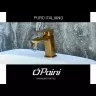 Смеситель для раковины Paini Nove с донным клапаном, матовое золото PVD