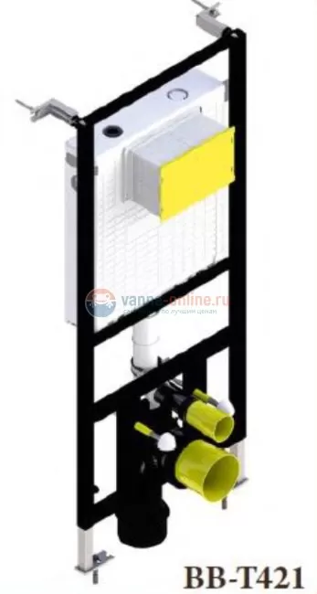 Инсталляция BelBagno BB-T421 для подвесного унитаза