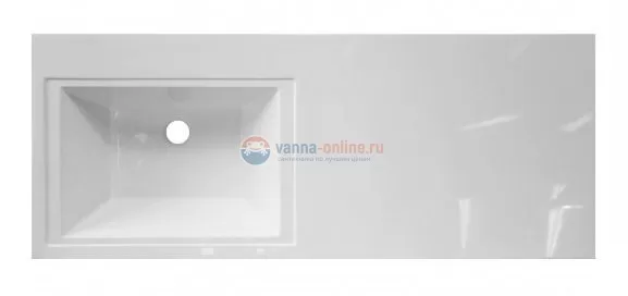 Раковина Эстет Даллас 120 ФР-00001490, левая с кронштейном, 120.2 х 48.2 х 14.5 см Раковина Эстет Даллас 120 ФР-00001490, левая с кронштейном, 120.2 х 48.2 х 14.5 см