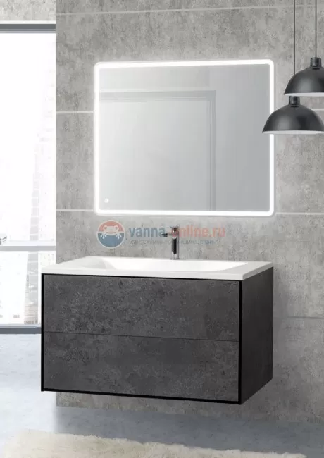 Тумба под раковину Cezares Premier-hpl PREMIER-HPL-100-2C-SO-MGN-BLUM, подвесная