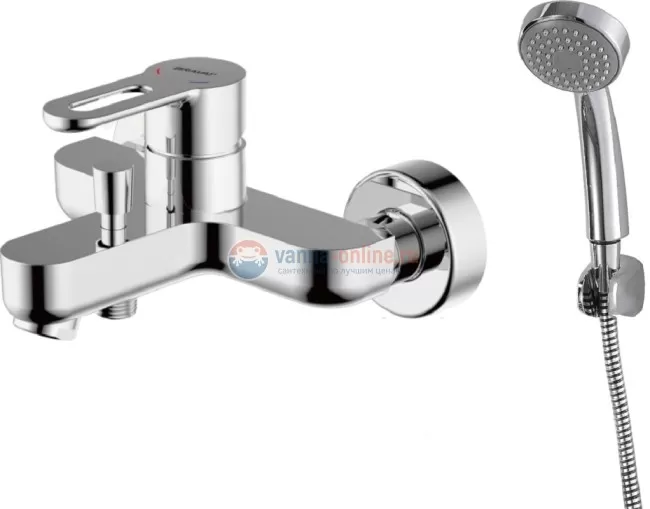 Смеситель Bravat Stream-D F637163C-B для ванны и душа с душевым гарнитуром