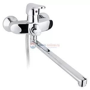 Смеситель для ванны и душа Timo Nordic 0155YCR chrome с душевым ганитуром