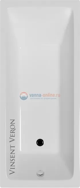 Ванна чугунная Vinsent Veron Square 170x75x45