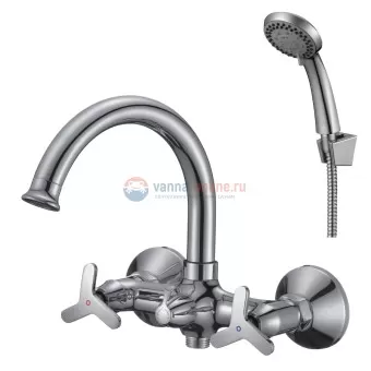 Смеситель для ванны и душа Rossinka RS40-83 с душевым гарнитуром Смеситель для ванны и душа Rossinka RS40-83 с душевым гарнитуром