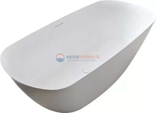 Ванна из искусственного камня Riho Bilo 165x77 см BS6500500000000, белая